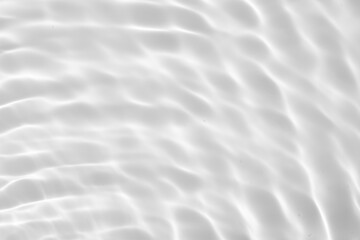 Fototapeta na wymiar Abstract white transparent water shadow surface texture natural ripple background