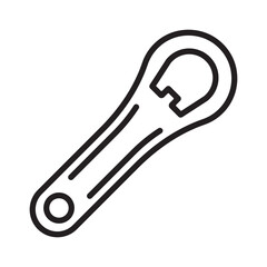 bottle opener icon vector