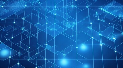 Grid Technology with a cool blue background