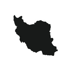 iran map icon vector