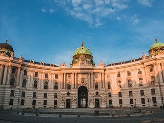 Fototapeta na wymiar Sisi Museum Hofburg Wien. Imperial palace of the Habsburg dynasty in the centre of Vienna