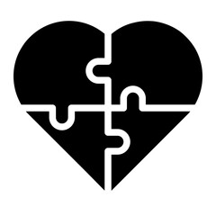 Obraz premium love glyph 