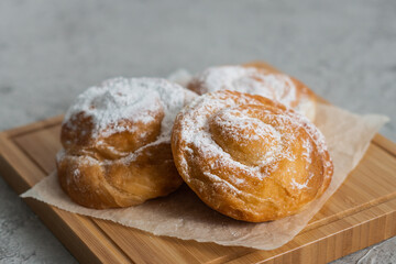 Ensaimadas caseras recién hechas