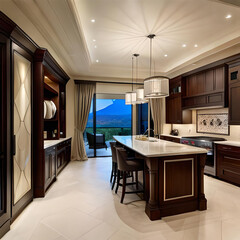 modern kitchen interior