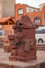Discover the captivating ruins of Plaza 14 de Septiembre, a remarkable part of the expansive temple complex and monument group within the Tiwanaku site, located near Tiwanaku, Bolivia.