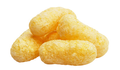 Delicious sweet corn sticks, cut out