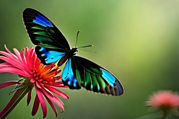 awesome look of blue pink red and yellow wapaper genrative ai technology an dalso logo