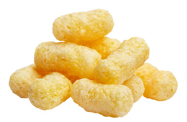 Delicious sweet corn sticks, cut out