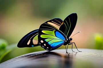 awesome look of blue pink red and yellow wapaper genrative ai technology an dalso logo