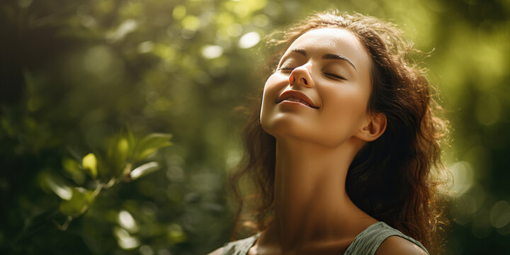 A beautiful woman gracefully dances in nature on a sunny summer day, her movements flowing seamlessly with the surroundings, embodying the joy and freedom of the moment. Generative AI