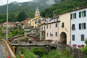 Il centro storico di Pignone in provincia di La Spezia.