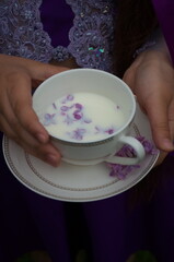 photographic, woman, hobby, green, above, blue, lay, touch, object, fresh