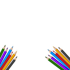 Back to School, celebrating a new school year, Joy of learning, showing educational elements like colorful pencil, bag, scissor crayons, eraser, pen 