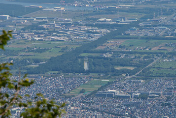 手稲山山頂から見る前田森林公園