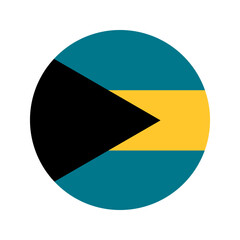 Bahamas flag simple illustration for independence day or election
