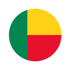 Benin flag simple illustration for independence day or election