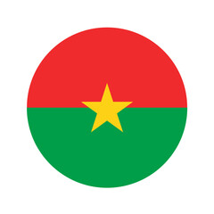 Burkina Faso flag simple illustration for independence day or election