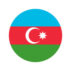 Azerbaijan flag simple illustration for independence day or election