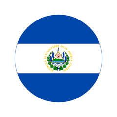 Fototapeta premium El Salvador flag simple illustration for independence day or election