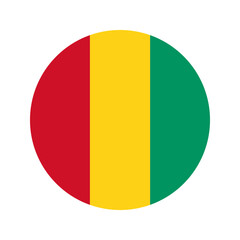 Fototapeta premium Guinea flag simple illustration for independence day or election