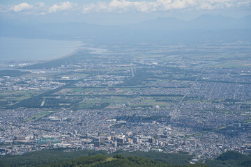 札幌市手稲区の手稲山山頂からの風景