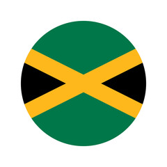 Jamaica flag simple illustration for independence day or election