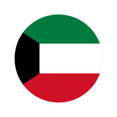 Kuwait flag simple illustration for independence day or election