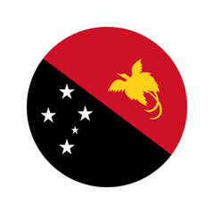 Papua New Guinea flag simple illustration for independence day or election