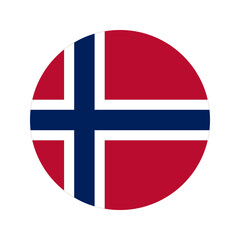 Norway flag simple illustration for independence day or election