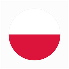 Poland flag simple illustration for independence day or election