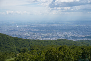 Fototapeta na wymiar 札幌市手稲区の手稲山山頂からの風景