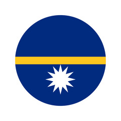 Republic of Nauru flag simple illustration for independence day or election