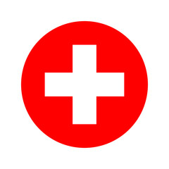 Switzerland flag simple illustration for independence day or election