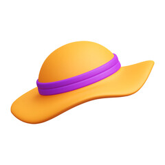 Fototapeta premium Pamela hat 3d illustration icon