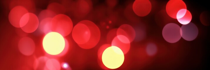 Obraz premium Magic red blurry lights background