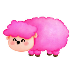 sheep cartoon isolated