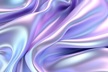 Obraz premium Abstract fluid iridescent holographic neon curved wave in motion colorful background, Gradient design banner, created with Generative AI technology 