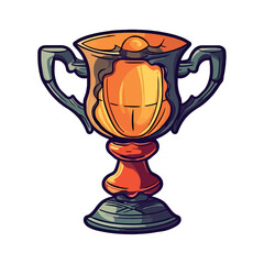 Metallic trophy design