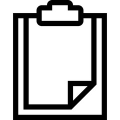 Clipboard Line Icon