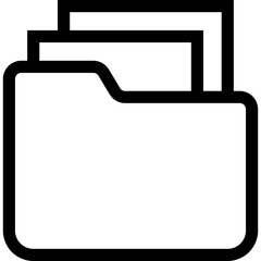 Obraz premium Folder Line Icon