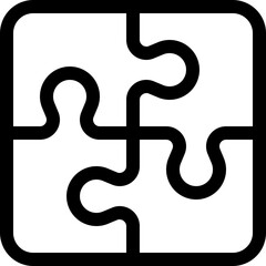Puzzle Line Icon
