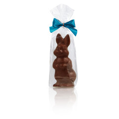 Chocolate in a bag for Easter Cut out, isolated transparent background