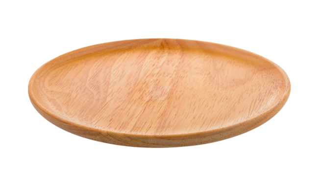 wood plate on transparent png