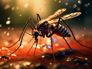 Mosquito background - ai generative