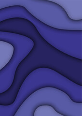 Wavy colorful background with 3D style. Modern liquid background. Abstract textured background with mixing Blue color. Eps10 vector illustration