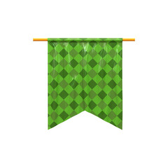 3D Rendering Label sao joao 3d render festa junina flag of brazil and rope realistic
