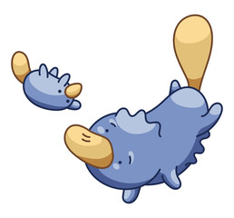 Platypus Character Sticker