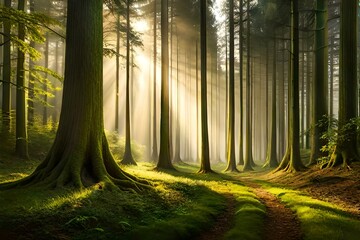morning in the forest