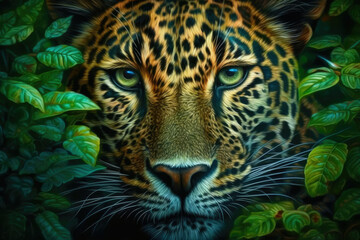 Intriguing Leopard in the Wild. Generative AI