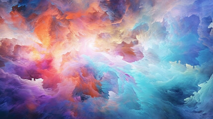 Fototapeta na wymiar abstract cosmic nebula background with clouds